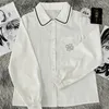 Blusas de mujer, camisa japonesa JK para niñas, Tops para mujeres, blusa holgada de uniforme de verano y otoño de manga corta/larga, ropa