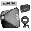 Freeshipping Justerbar Studio Photo Light Flash Softbox 40x40 cm / 15 " * 15" S Type Bracket Mount Lighting Kit Photography LDHG