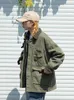 Men's Jackets Japanese Streetwear Army Green Cargo Jacket Men Women Spring Clothing Harajuku Coat Korean Fashion Military Casual Workwear 231108