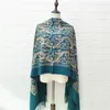 Halsdukar plus storlek 70 200 cm ekarpes varma vintage tofsar pashmina kvinnor bufanda kashmir blandning poncho 2023 vinter sjalar