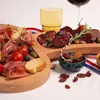 Piatti Tagliere da aperitivo in legno Piatto da picnic con formaggi Vassoio unico e versatile Taglieri per salumi Servitrici Raccolta