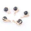 Pendant Necklaces Wholesale 5Pcs Black Natural Obsidian Stone Dragon Claw Dangle Charm Reiki Chakra Accessories Lucky Jewelry TN3091