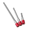 Freeshipping Hot Sale 60/100/150mm 635mm Hex Shank Screwnriver Extension Bit Holder (Red) Drill Bit Socket Qweip