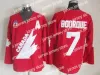 Hockey Jerseys James Custom Team Canada Hockey Jersey 99# Gretzky 66# Lemieux 4# Bobby Orr 7# Bourque 10# Hawerchuk 11# Messier Mens Stitch