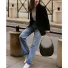 Kobiety torebki CE metal heloise designerka torba torba na ramię burza burzowa półokrągła skórzana torba pod pachami torba na ramię worka damska torba