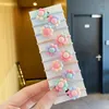 Haarschmuck 10 teile/satz Koreanische Kawaii Mädchen Kinder Stirnband Niedlichen Cartoon Baby Gummibänder Ring Krawatte Für Kopfbedeckung Kleinkind Zubehör