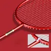 Badmintonschläger Ultraleichter, professioneller 5U-Badmintonschläger aus Kohlefaser, Badmintonschläger für Sportwettkämpfe, Trainingsschläger bis zu 32 Pfund, 231108