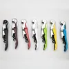 Servitör Corkscrew Wine Openers Multifunktionella 2 i 1 flasköppnare Rostfritt stål Vinnyckel Kök Gadget Bar Tillbehör 065210