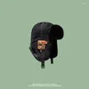 Top Caps Bombacı Şapka Erkek Kadınlar Kalın Sıcak Rus Ushanka Kürk Moda Erkek Kadın Kış Siyah Gri Kulakkar Kayak Kapağı