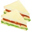 Party Decoration 6 PCS Realistic Simulation Sandwich Model Pu Baking Pography Prop