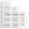 Opbergdozen Bakken Schoen Doorzichtig Plastic Stapelbare Organizer Voor Kast Opvouwbare Schoenen Containers Houders Drop Delivery Huis Tuin H Dhenx