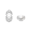 Anéis de casamento HOYON Luxuoso e exagerado Artificial Beimu Pearl incrustado com diamante Zircon Anel feminino ao vivo elegante e requintado 925 joias 231108
