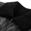 Herrjackor jacka plus sammet lapel tjock varm mode 2023 Autumn Winter Men's Suede Boutique Imitation Leather Top Large Size Pu Coatszln231108