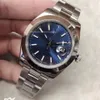 U1 Whole Automatic 1646 Movement Date Just Men Watch Blue Dial 316 Steel Band 299b