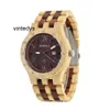 Watches For Men Quartz BEWELL watch with five beads and wooden sandalwood Mason