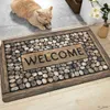 Carpets New carpet floor mat polyester welcome pattern non-slip waterproof suitable for entrance outdoor camping