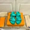 Bom Dia Flat Mule Women's Classic Monograms Brown Slides Sandals open-toe flatform sandals Italy Designer Summer Outdoor Slippers