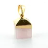 Ожерелья с подвесками куб, квадратный розовый кварц, аметис, подвески из натурального камня, хрустальные подвески для изготовления ювелирных изделий своими руками, размер 10 мм