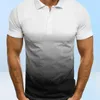 Men039s polos camisa masculina verão moda algodão manga curta camisas de alta qualidade masculino gradiente respirável camiseta para streetwear2385644