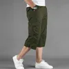 Shorts pour hommes été hommes coton Cargo Shorts salopette décontracté multi-poches militaire Capri pantalon mâle tactique Jogging droit court pantalon mâle W0408