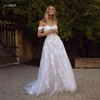 Party Dresses LORIE Boho Wedding Dress off The Shoulder Vintage Lace Appliques Bride Dresses Vestido De Novia Custom Made 0408H23