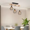 Lampen loft kroonluchter dineren restaurant café woonkamer hennep touw houten plafond kroonluchter bar vintage hanglamp aa230407