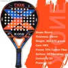 Tennisracketar x-on tennis padel racket 3k kolfiber grov yt rund form med eva mjuk mory padel padd q231109