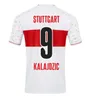 23 24 VfB StutTgartS Soccer Jerseys MILLOT MVUMPA PFEIFFER 2023 2024 KASTANARAS ZAGADOU MASSIMO BREDLOW Accueil Chemises de football Hommes Uniformes