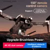 Drones Drone Z908 Pro Max évitement d'obstacles moteur sans balais 4K double objectif ESC professionnel WIFI FPV 4 axes pliant RC quadrirotor jouet Q231108