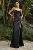 Party Dresses Backless Sexy Strap Split Summer Prom Dress Satch Satin Long Evening Clubwear Gown Women's Robe