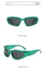 Hot Sports Punk Solglasögon Kvinnor Brand Designer Square Goggle Men Luxury Sun Glasses UV400 Colorful Mirror Fashion Eyewear 230920