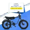 20 tum 2023 Electric Bike for Women 750W 1500W Electric Bicycle Fatbike med 18Ah litiumbatteriets vägstrand motorcykel för man
