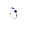 Bagues de cluster Mode Argent Couleur Cuivre Émail Bleu Poisson Ouvert Doigt Pour Femmes Fille Bijoux Cadeau Dropship En Gros