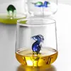 Verres à vin créatif 3 dimensions Animal verre tasse d'eau mignon modélisation Portable bureau bureau ménage Simple jus boisson lait
