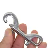 Keychains 304 Stainless Steel Sweden Double End Trigger Lock Carabiner Hook Quick Release Nautical Craft DIY Keyring Boat FOB