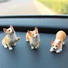 Voiture Tableau De Bord Chien Jouets Accessoires Décorer Exquis Mini Corgi Résine Poupée Ornement Auto Intérieur Mignon Chiot Cadeau Décorations AA230407