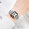 Montres pour femmes de luxe de marque femmes montres simple carré calendrier romain femmes montre à quartz mode bracelet en acier inoxydable dames horloge 230407