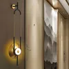 Wall Lamps Modern Living Room Background Light Luxury Designer Model Villa Bedroom Aisle Long Pole Sales Department Lamp