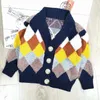 Pullover Giacche per bambini Cappotto Primavera Autunno Maglione per bambini Maglione lavorato a maglia per bambini Cardigan Boy Girl Treasure Coat Maglione a maniche lunghe 231108