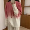 Damestruien Hsa Women Wintertrui en truien met capuchon Tie Dye Gebreid Pull Femme Hiver Losse witte Koreaanse chique top Kasjmier trui