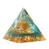 Colares pendentes de desktop pirâmide decoração resina resina resina decorativa Decorativa Acessório Pedido
