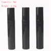 All-Match 5CC Plastic Parfume Bottle Fashion Mini Portable Trial Package Wth Spray and Empty Parfym Test Tube Black White Support Logo anpassad