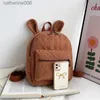 Mochilas com nome personalizado, mochilas com orelha de coelho, personalizadas, seu texto, mochila infantil, bolsa de pelúcia, presentes de brinquedo para crianças, meninas, bebê, camada dupla l231108