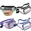 Waist Bags Woman Waist Packs Clear Fanny Pack Waterproof Cute Waist Bag Stadium Approved Clear Purse Transparent Adjustable Crossbody Bags 230408