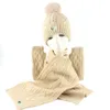 2023 Set di sciarpe da donna Berretto invernale caldo in maglia Guanti touchscreen Sciarpa a collo lungo Regali per donne Uomini