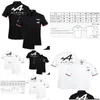 الرجال والنساء الجديد Tshirts Formula One F1 polo الملابس العلوية للركام للدراجات النارية Motorsport Alpine Team Aracing White Black Breatable Care Short Sleeve Car 79T2