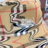 Fedora – chapeaux de luxe pour enfants, design croisé à rayures multicolores, à large bord, emballage en boîte, logo brodé, casquettes pour bébé, Nov05