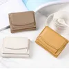 New Women Wallets Short Simple Tri-fold Purses Ladies Multi-card Bags Large-capacity Anti-theft Brush Purse Famale Mini Coin Bag L230704