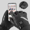 Gants de ski Gants chauffants motoneige ski hiver batterie au Lithium chaude gants chauffants moto gants chauffants imperméables rechargeables 231107