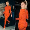 Two Piece Set Women Womens Tracksuits Sexy Perspective Close-fitting Sport Suit Luxury Outfit Clothing Designer Size 5xl